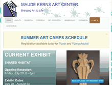 Tablet Screenshot of mkartcenter.org